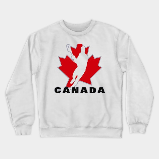 Canada Lacrosse | Sport Crewneck Sweatshirt by euror-design